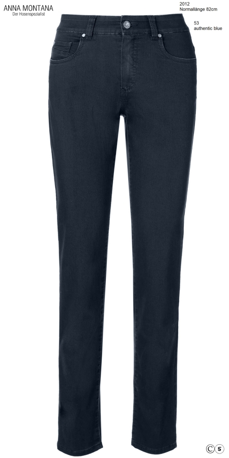 Julia 2012 Basic Normal long / Pants/Jeans in sizes 36 to 48 / Stretch/ANNA MONTANA